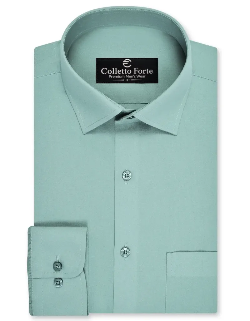 Men's Apple Green Formal Shirt image